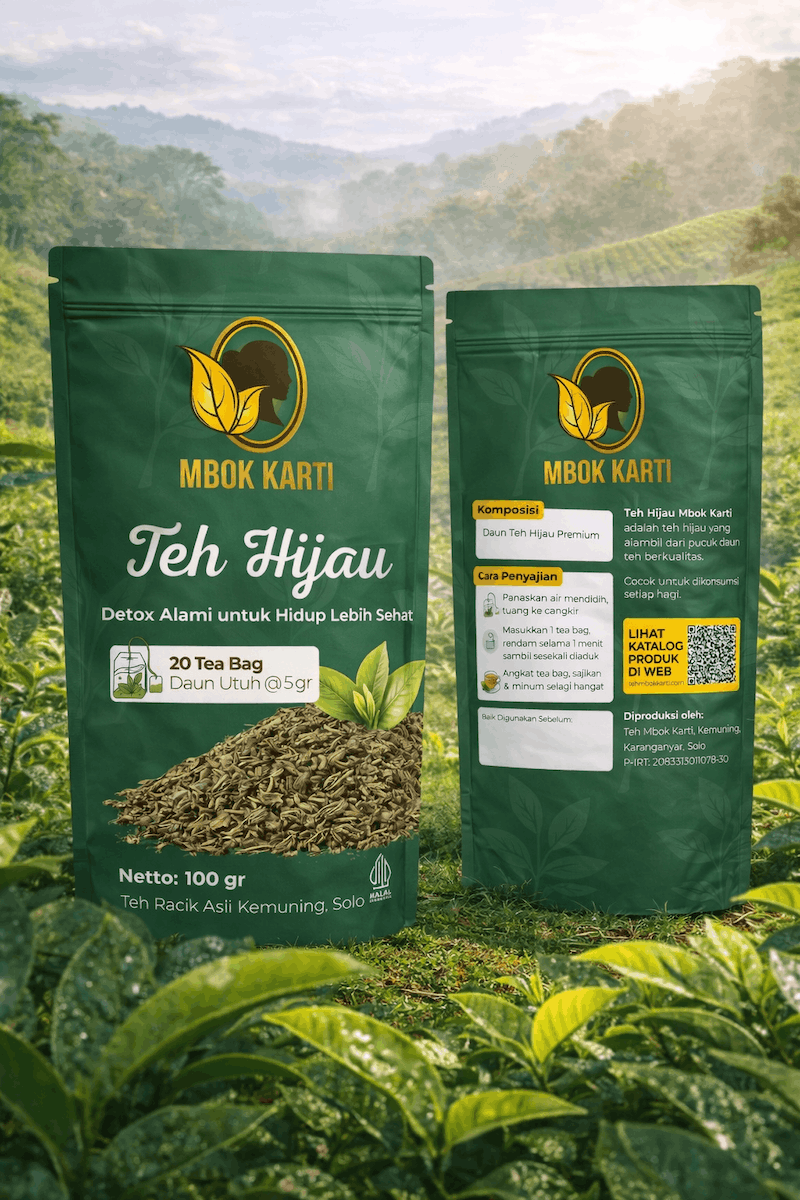 Teh Hijau Tea Bag Teh Mbok Karti