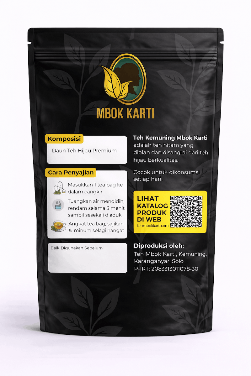 Teh Kemuning Tea Bag Teh Mbok Karti